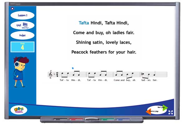 Elementary Music Curriculum Song for Grade Four